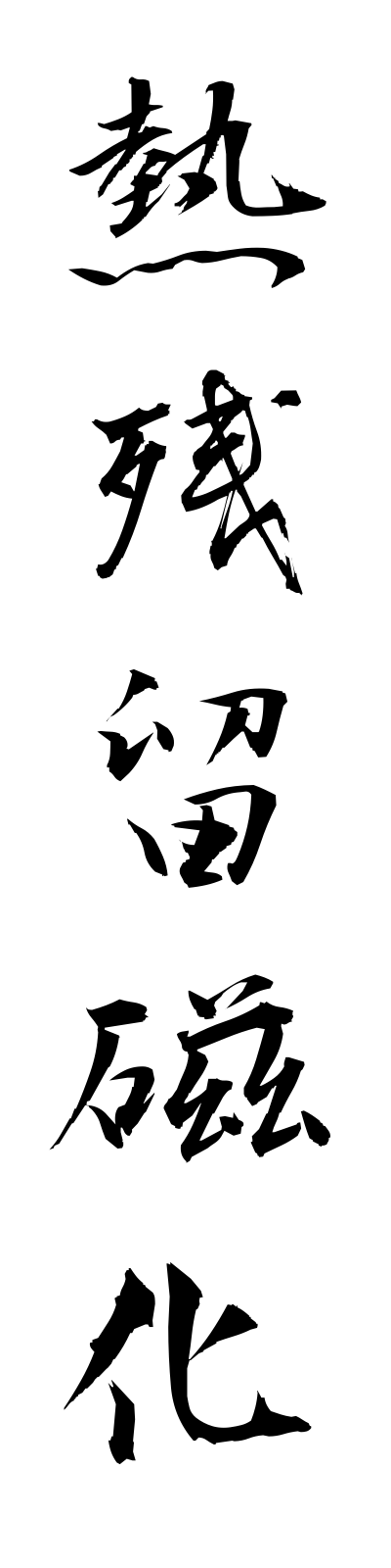 n4/n40010熱残留磁化netsuzanryujika