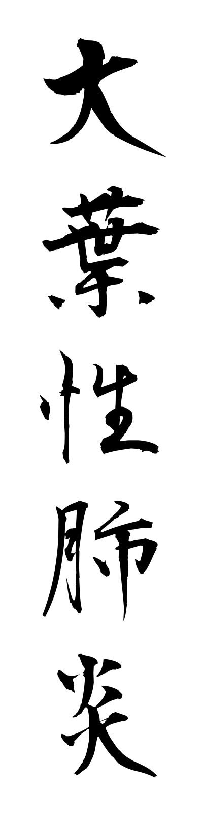 t1/t10104大葉性肺炎taiyoseihaien