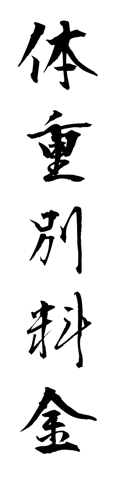 t1/t10222体重別料金taijubetsuryokin