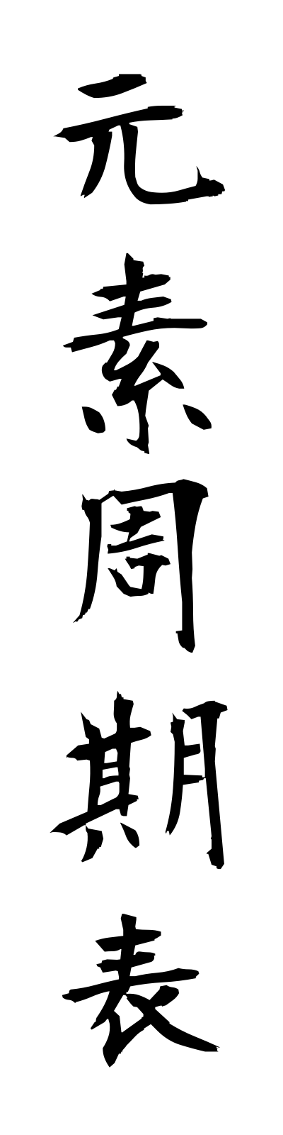 k4/k40155元素周期表gensoshukihyo