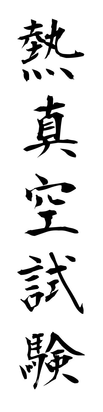 n4/n40012熱真空試験netsushinkushiken