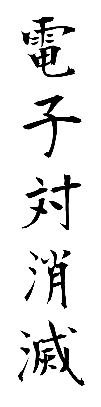 t4/t40107電子対消滅denshitsuishometsu