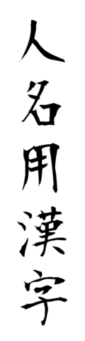 人名用漢字